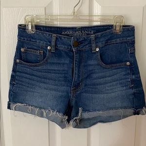 High wasted jean shorts